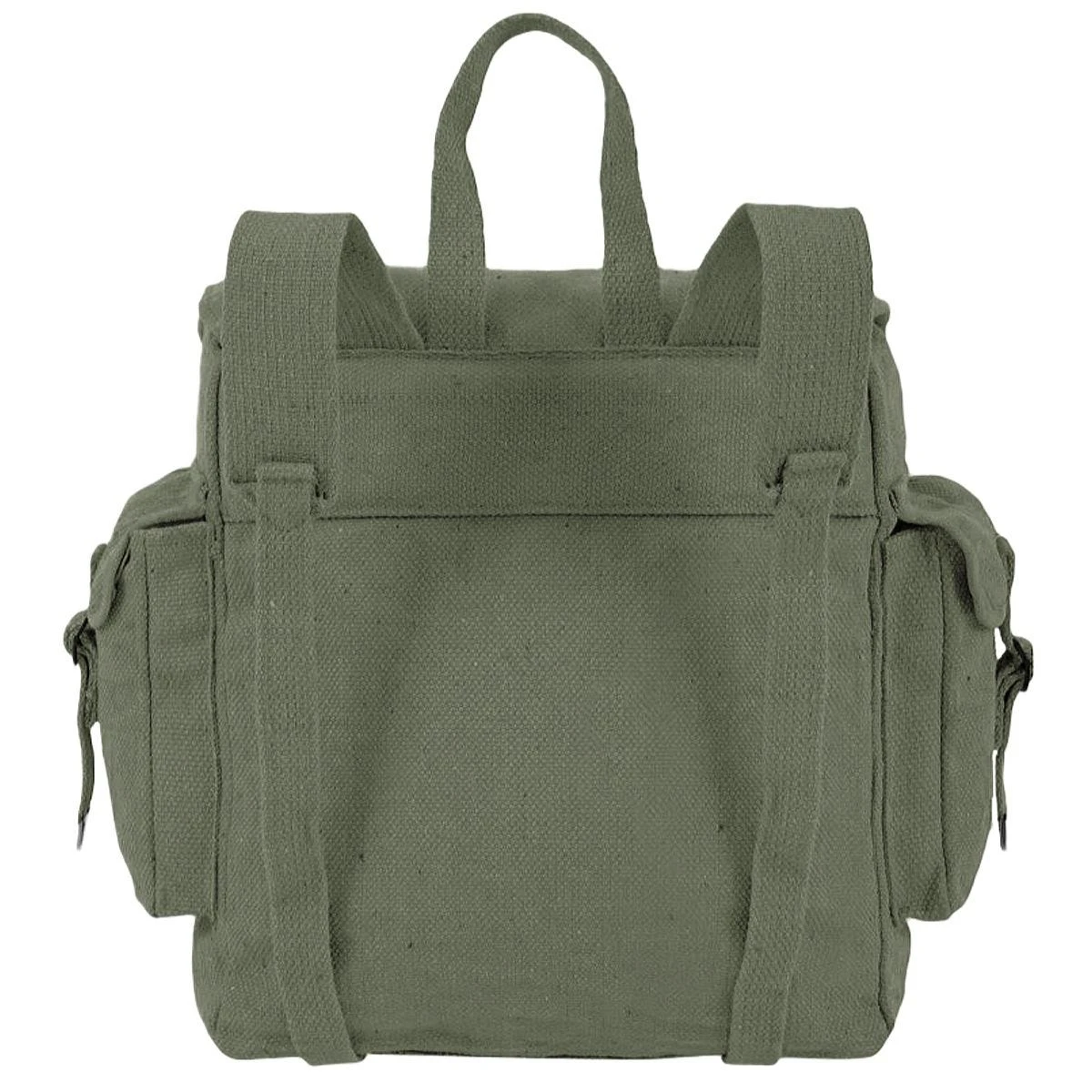 Highlander Large Pocketed Web Backpack Olive 2 Highlander Large Pocketed Web Backpack Olive - Image 2
