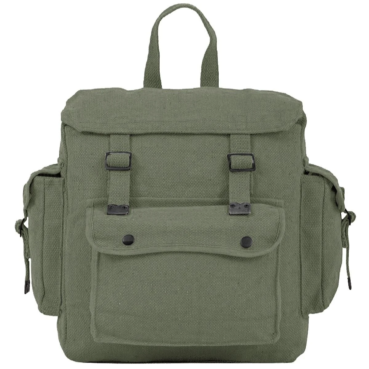 Highlander Large Pocketed Web Backpack Olive 3 Highlander Large Pocketed Web Backpack Olive - Image 3