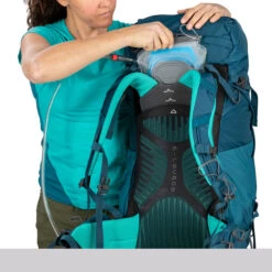 Osprey Women's Kyte 46 (44 Liter) Backpack -Osprey Sales Shop Kyte 46 Liter Backpack ICELAKE GREEN detail 4