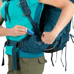 Osprey Women's Kyte 46 (44 Liter) Backpack -Osprey Sales Shop Kyte 46 Liter Backpack ICELAKE GREEN detail 5