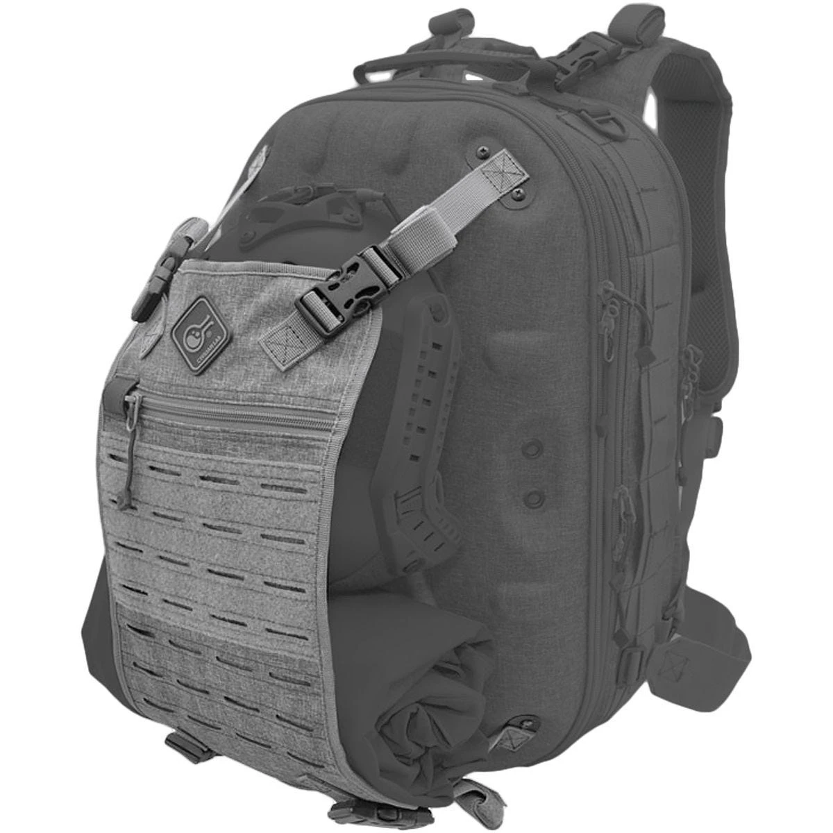 Civilian Lab Beavertail MOLLE Cargo Panel Gray 5 Civilian Lab Beavertail MOLLE Cargo Panel Gray - Image 5