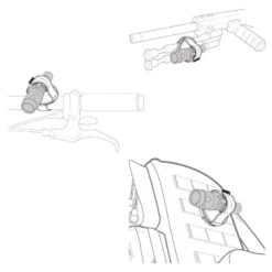 Hazard 4 NightCrawler Flashlight Mount Black 7 Hazard 4 NightCrawler Flashlight Mount Black -Osprey Sales Shop hazard4 nightcrawler black amaz 4