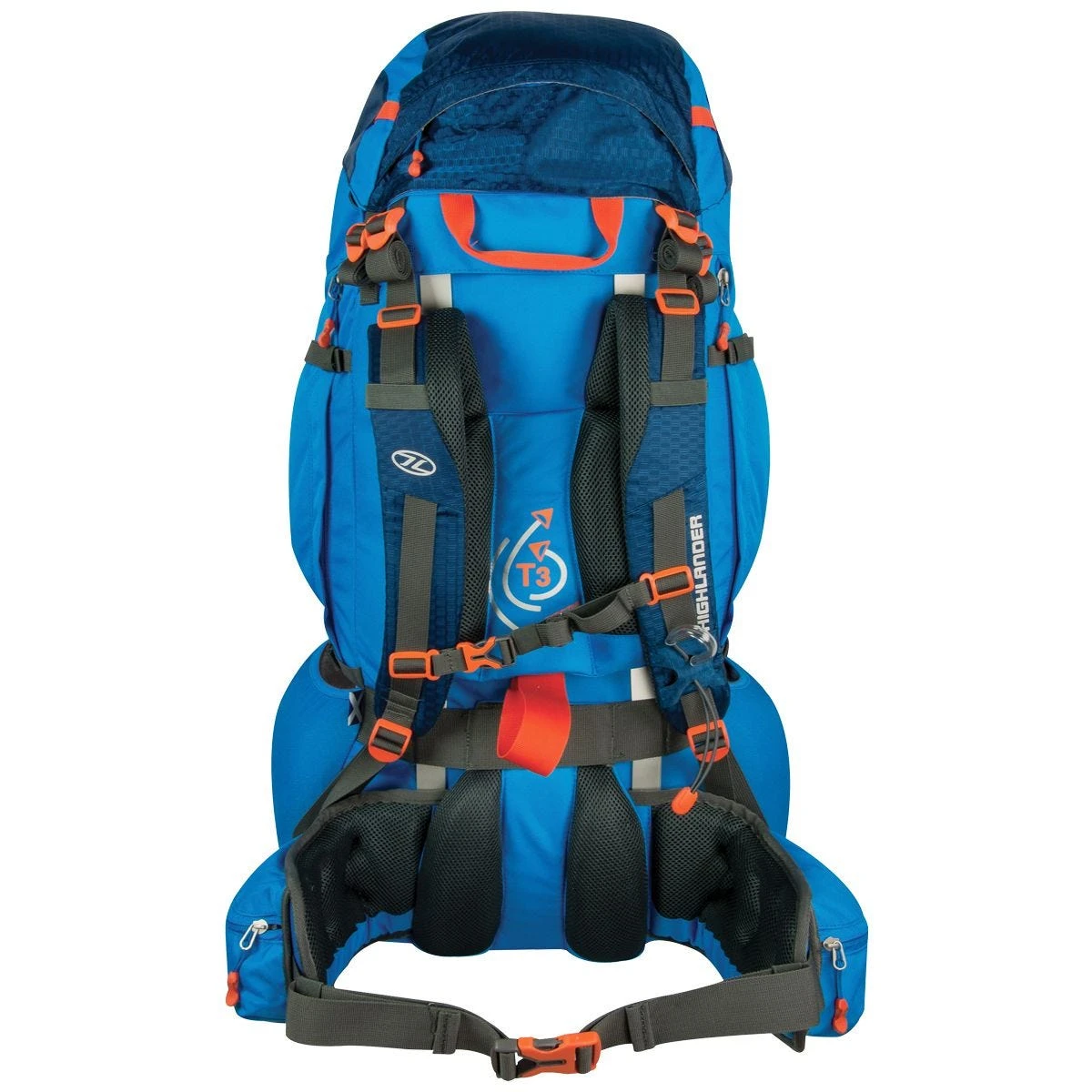 Highlander Ben Nevis 65L Rucksack Blue 2 Highlander Ben Nevis 65L Rucksack Blue - Image 2